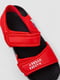 Красные сандалии на липучках с надписью | 6888807 | фото 2