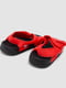Красные сандалии на липучках с надписью | 6888807 | фото 4