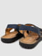 Синие сандалии из экозамши с надписью | 6888815 | фото 4