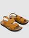 Светло-коричневые сандалии из экозамши | 6888820 | фото 3