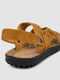Светло-коричневые сандалии из экозамши | 6888820 | фото 4