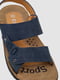 Синие сандалии из экозамши | 6888822 | фото 2