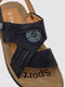 Черные сандалии из экозамши с надписью | 6888827 | фото 2
