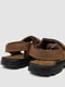 Коричневые сандалии на липучках | 6888832 | фото 4