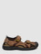 Світло-коричневі сандалі з екошкіри | 6888838