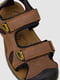 Светло-коричневые сандалии из экокожи | 6888838 | фото 2