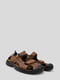 Коричневые сандалии из экокожи | 6888841 | фото 3