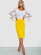 Желтая прямая юбка | 6888888 | фото 2