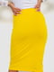 Желтая прямая юбка | 6888888 | фото 4