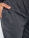 Трикотажные темно-серые брюки | 6888960 | фото 5