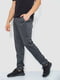 Трикотажные темно-серые брюки | 6888989 | фото 3