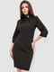 Черное классическое платье с воротником | 6889010 | фото 2