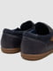 Темно-синие туфли из экокожи с резинками по бокам | 6889096 | фото 4