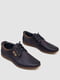Темно-синие туфли из экокожи на шнурках | 6889097 | фото 3