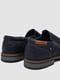 Темно-сині туфлі з екошкіри з гумками з боків | 6889098 | фото 4
