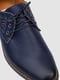 Синие туфли из экокожи на шнурках | 6889102 | фото 2