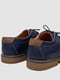 Синие туфли из экокожи на шнурках | 6889102 | фото 4