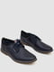 Темно-синие туфли из экокожи на шнурках | 6889104 | фото 3