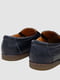 Темно-сині туфлі з екошкіри з гумками з боків | 6889105 | фото 4
