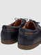 Темно-сині туфлі з екошкіри на шнурках | 6889107 | фото 4