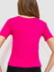 Розовая укороченная футболка | 6889161 | фото 4