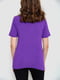 Фіолетова футболка з V-подібним вирізом | 6889214 | фото 4