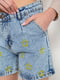 Шорты джинсовые голубые со звездочками | 6889418 | фото 5
