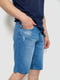 Шорты джинсовые голубые с потертостями | 6889449 | фото 3