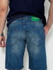 Шорты джинсовые синие с потертостями | 6889452 | фото 4