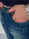 Шорты джинсовые синие с потертостями | 6889452 | фото 5