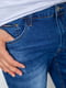 Шорты джинсовые синие с потертостями | 6889455 | фото 5