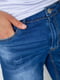 Шорты джинсовые синие с потертостями | 6889457 | фото 5