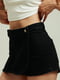 Юбка-шорты джинсовые черного цвета | 6936018 | фото 3