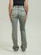 Серые расклешенные джинсы | 6936073 | фото 5