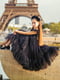 Чорна сукня з глітерним топом | 6941877 | фото 2