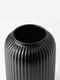 Чорна ребриста ваза | 6942188 | фото 2