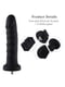 Силіконовий фалоімітатор для секс-машин 7.1″ Anal Dildo Black, система KlicLok | 6670317 | фото 2