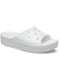 Белые шлепанцы Crocs CLASSIC PLATFORM SLIDE | 7123479