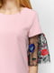 Блуза розовая с вышивкой | 5920561 | фото 3