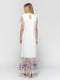 Платье А-силуэта белое с декором | 5920587 | фото 2