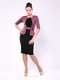 Платье черно-розовое со стилизованным жакетом | 645011 | фото 4