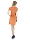 Платье А-силуэта оранжевое с воланами | 72011 | фото 2