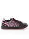 Туфли черные спортивные с серо-розовым декорированным принтом | 38940 | фото 2