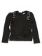 Джемпер чорний зі стилізованим декорованим жилетом | 649140