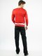 Пуловер красный с контрастной отделкой | 28755 | фото 2